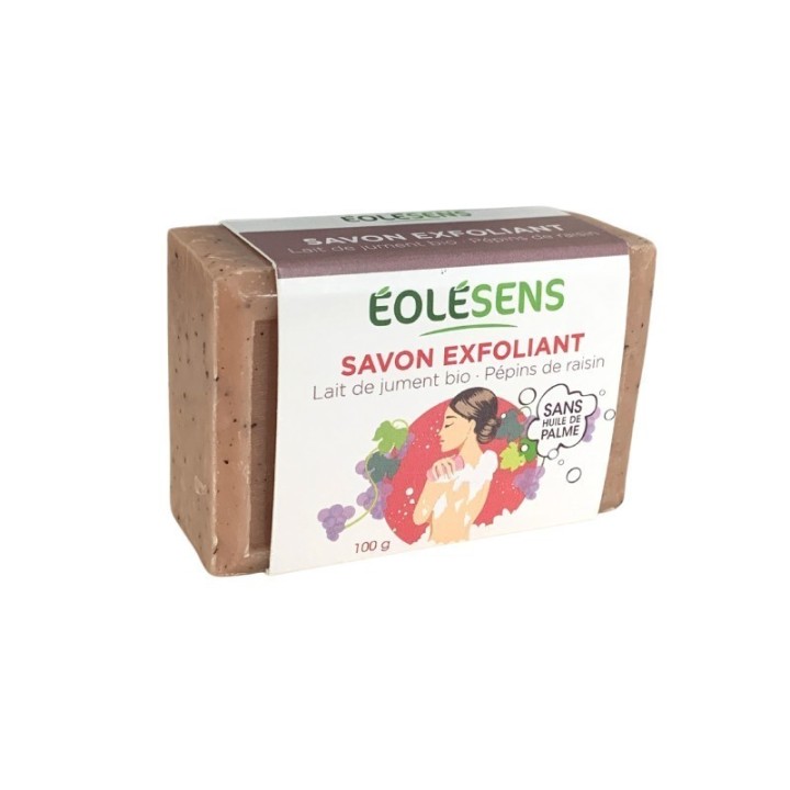 SAVON LAIT DE JUMENT - PEPINS DE RAISIN 100 G