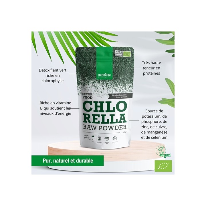 POUDRE DE CHLORELLA 200 gr