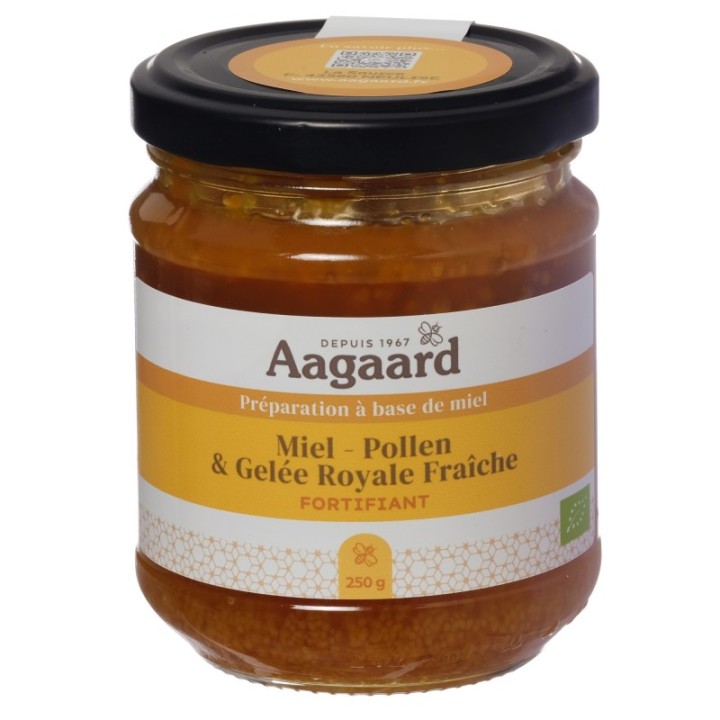 PREPARATION MIEL POLLEN ET GELEE ROYALE FRAICHE 250 G*