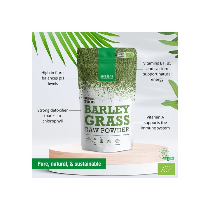 HERBE D'ORGE EN POUDRE* 200 GR