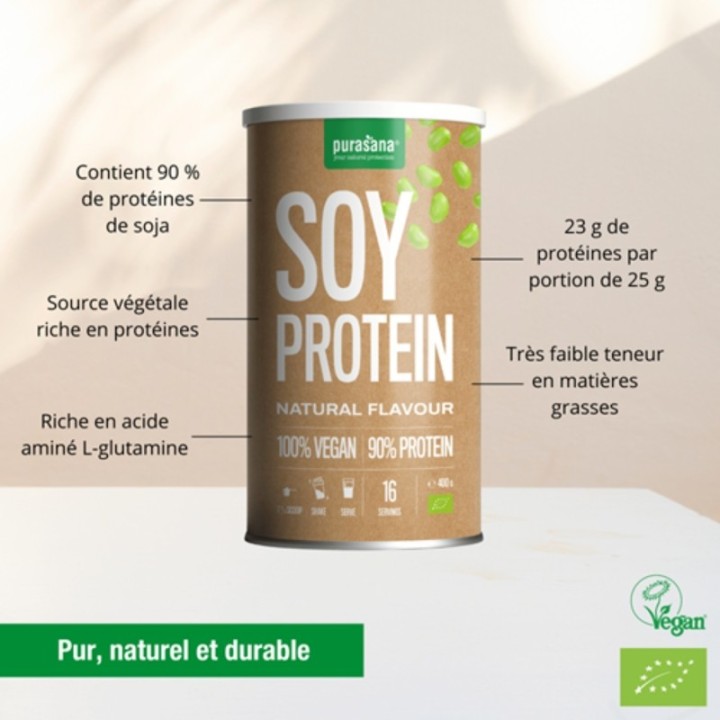PROTEINE DE SOJA NATURE* 400G