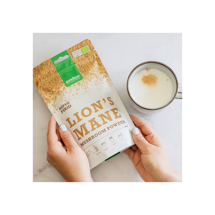 Poudre Lion's Mane (Héricium) Bio - 100gr - Purasana