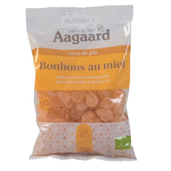 Bonbons au miel et à la sève de pin bio - 150 gr - Aagaard
