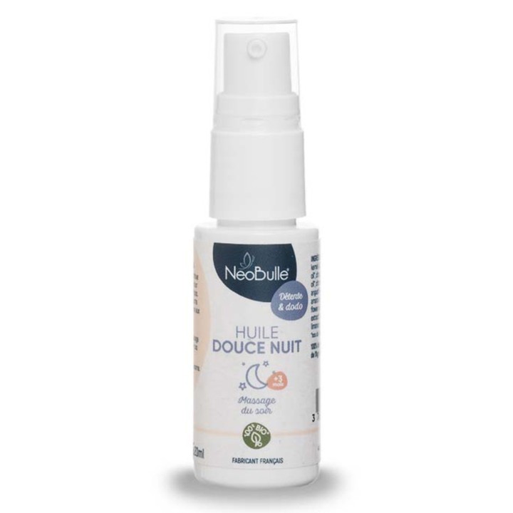 Huile Douce Nuit Bio – Massage Relaxant Bébé - Néobulle | La Source