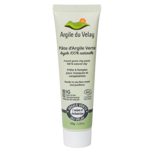 Argile Verte du Velay – Pâte Tube 150 g • 100 % naturelle, masque & cataplasme - Argile du Velay I La Source