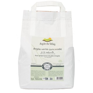 Argile Verte Concassée 3 kg – Argile du Velay, 100 % naturelle | La Source