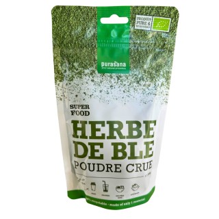 Poudre d'herbe de blé bio - 200 gr - Purasana