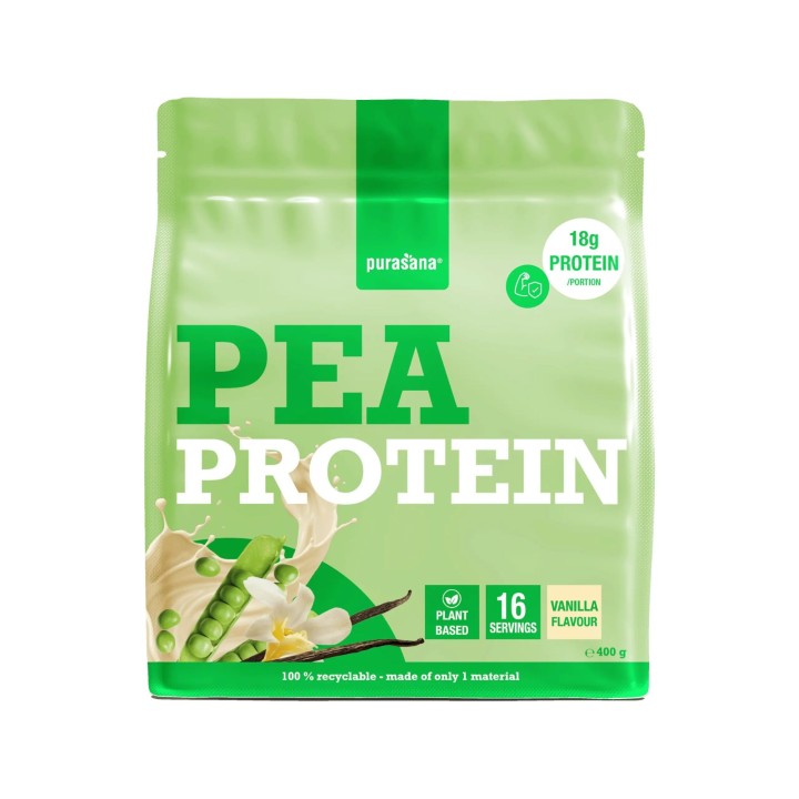Protéines pois vanille bio Purasana – Vegan & riche en protéines
