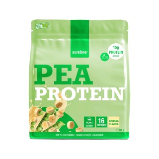 Protéine pois, banane - 400 gr - Purasana
