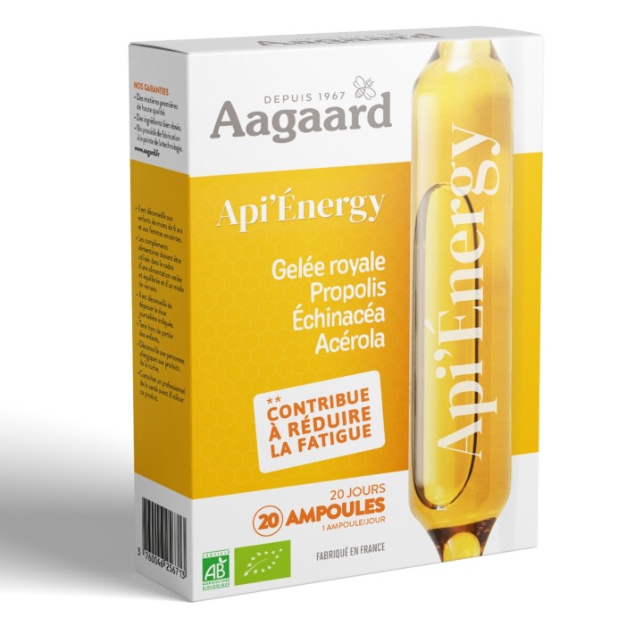 API'ENERGY 20 Ampoules 10 ml | Énergie & Vitalité Naturelle - Elixanatur