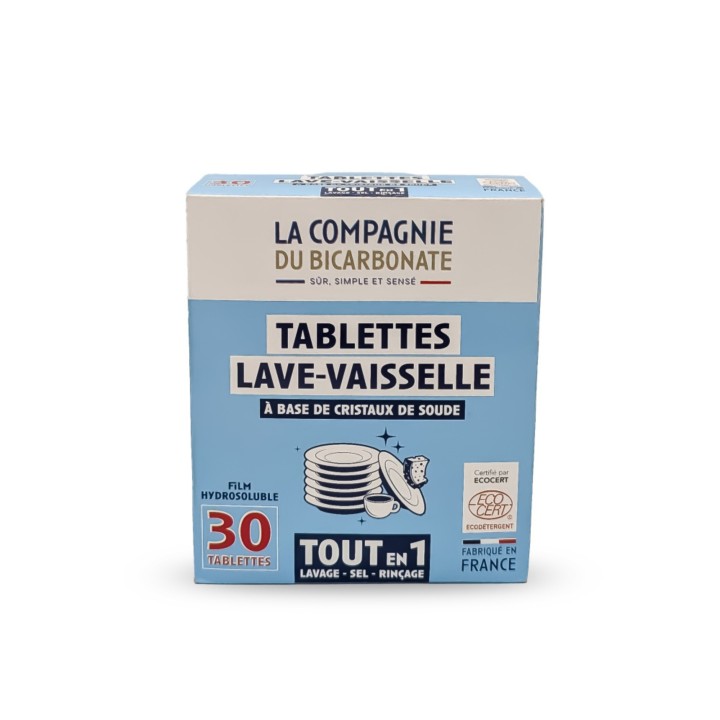 Tablettes lave-vaisselle tout-en-un aux cristaux de soude x30 | La Source