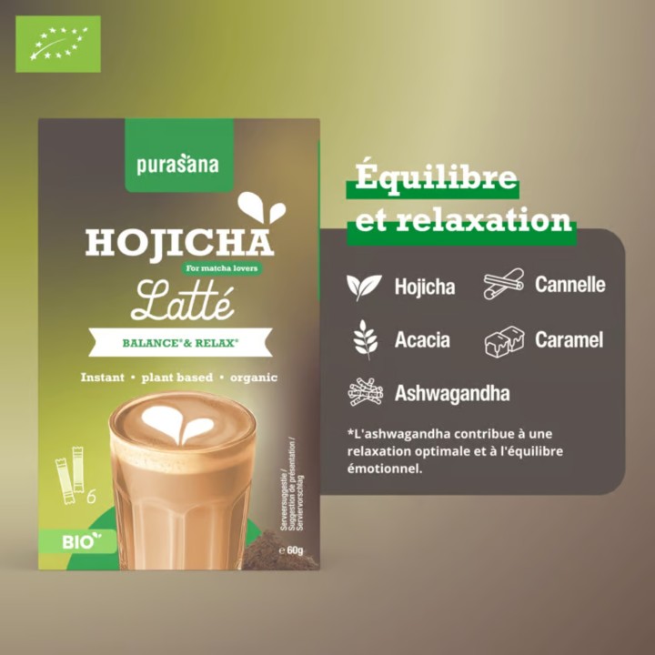 HOJICHA LATTE* 6 STICKS X 10 GR