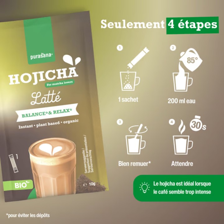 HOJICHA LATTE* 6 STICKS X 10 GR