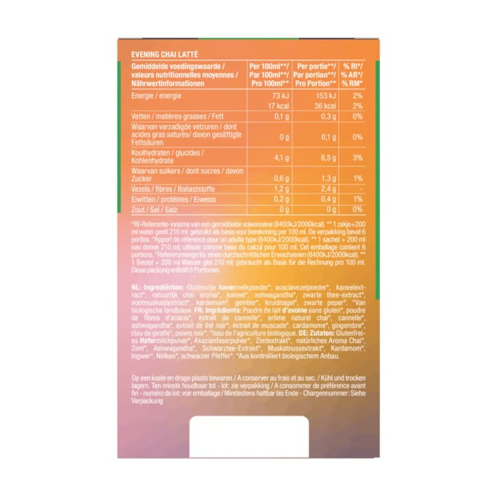 CHAI EVENING LATTE* 6 STICKS X 10 GR