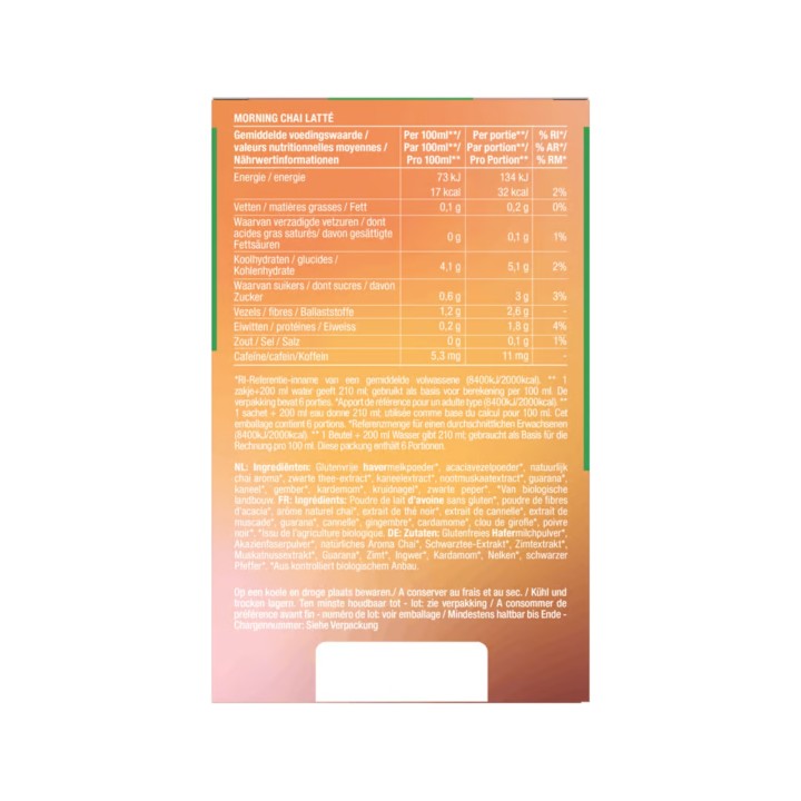 CHAI MORNING LATTE* 6 STICKS X 10 GR