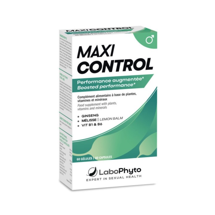 Maxi control - 60 gélules - Cure pour retarder l'éjaculation - LaboPhyto