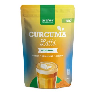 Curcuma Latté Purasana 100g | Boisson Golden Milk Bio | Elixanatur