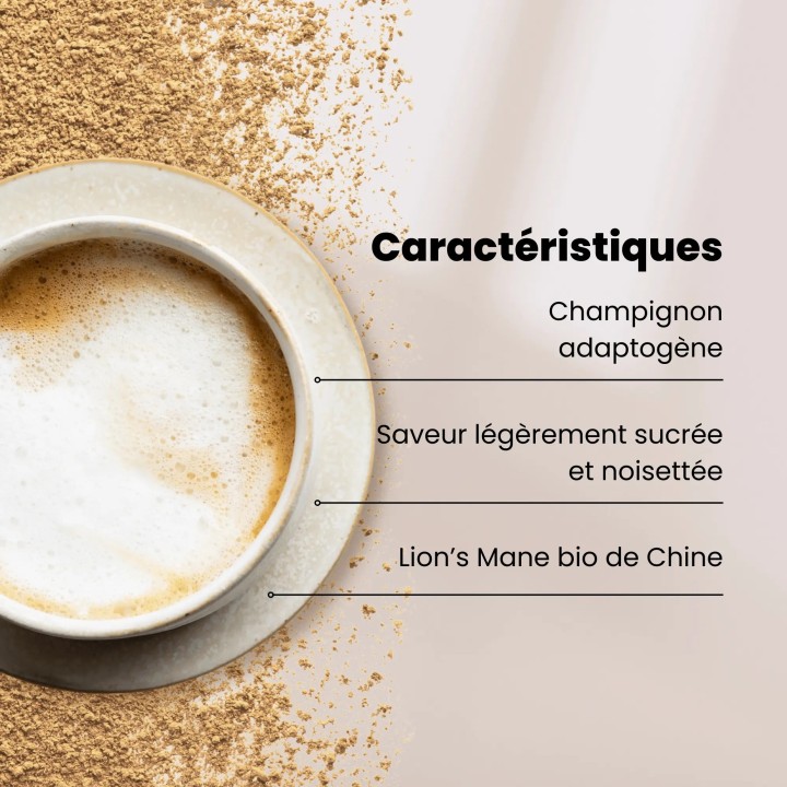 Lion's Mane Poudre 50 g Purasana | Champignon Adaptogène Bio