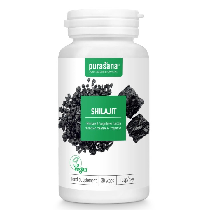 Shilajit 500 mg 60 gélules Purasana | Complément alimentaire naturel