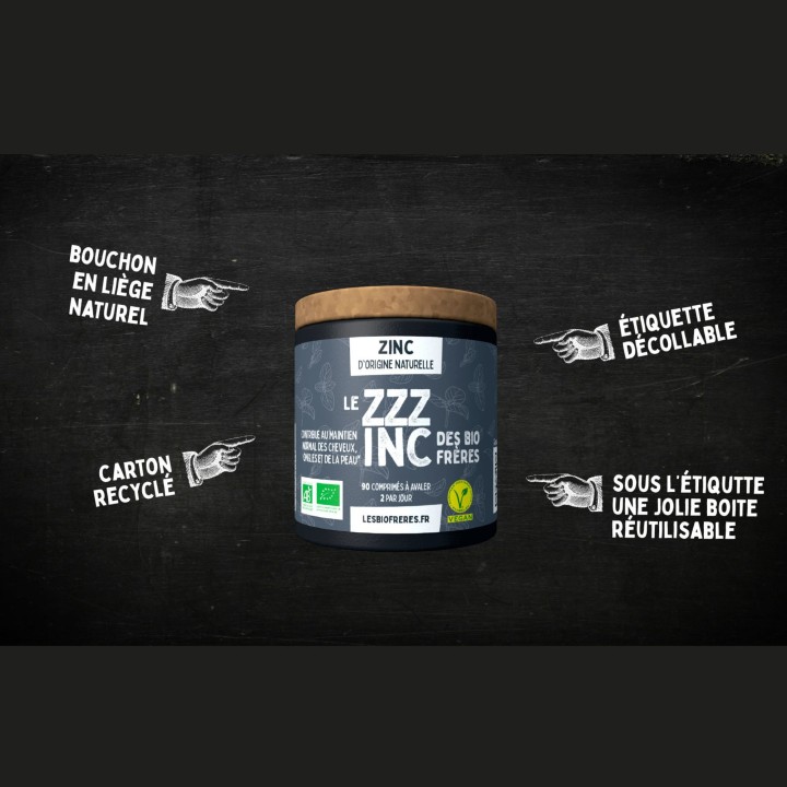 ZZZinc Les Bios Frères – Complément alimentaire au zinc