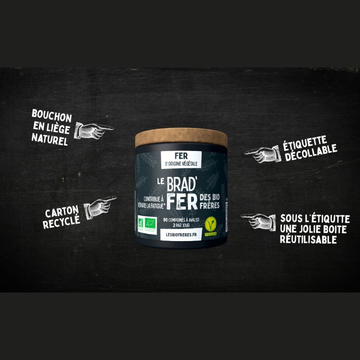 BradFer Les Bios Frères – Complément alimentaire au fer bio