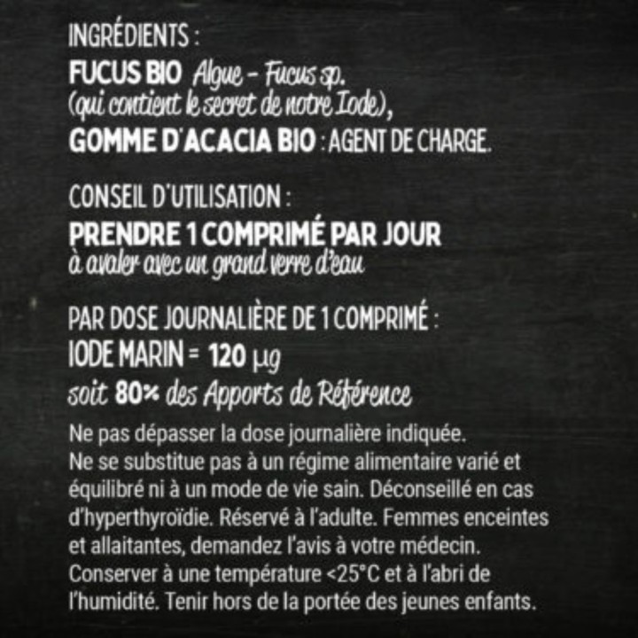Iode Les Bios Frères – Complément alimentaire bio