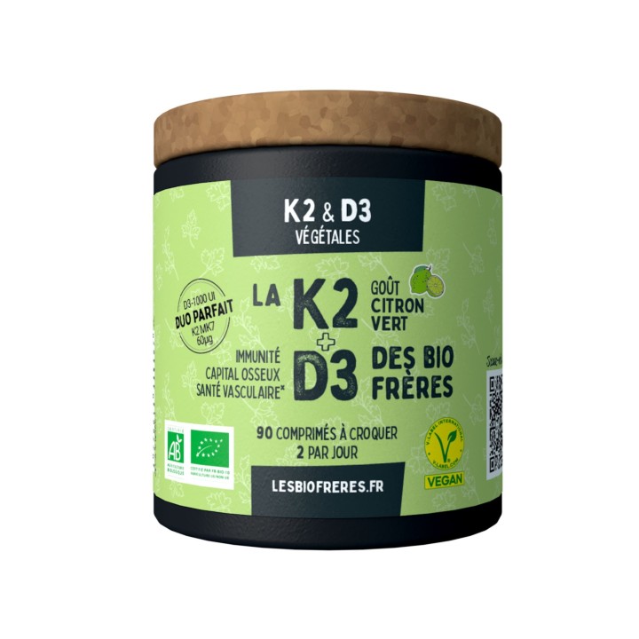Vitamine K2 D3 Bio – Complément alimentaire vegan | La Source