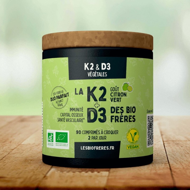Vitamine K2 D3 Bio – Complément alimentaire vegan | La Source