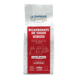 Bicarbonate gros grains - sachet kraft - 1 kg - La Compagnie du Bicarbonate