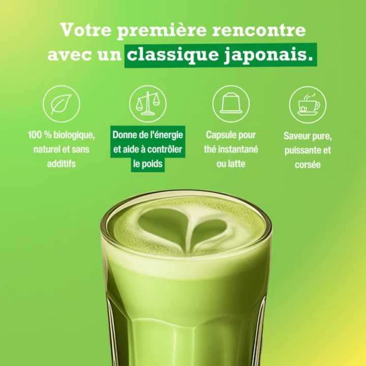 Matcha Thé Vert Instantané Purasana – Matcha Bio | La Source