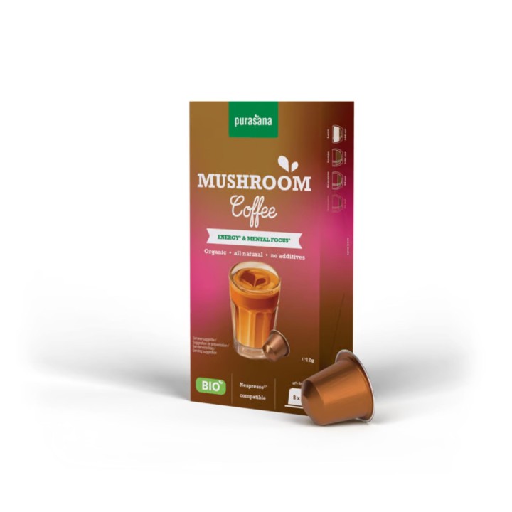 Mushroom Coffee Instantané Purasana – Café aux champignons | La Source