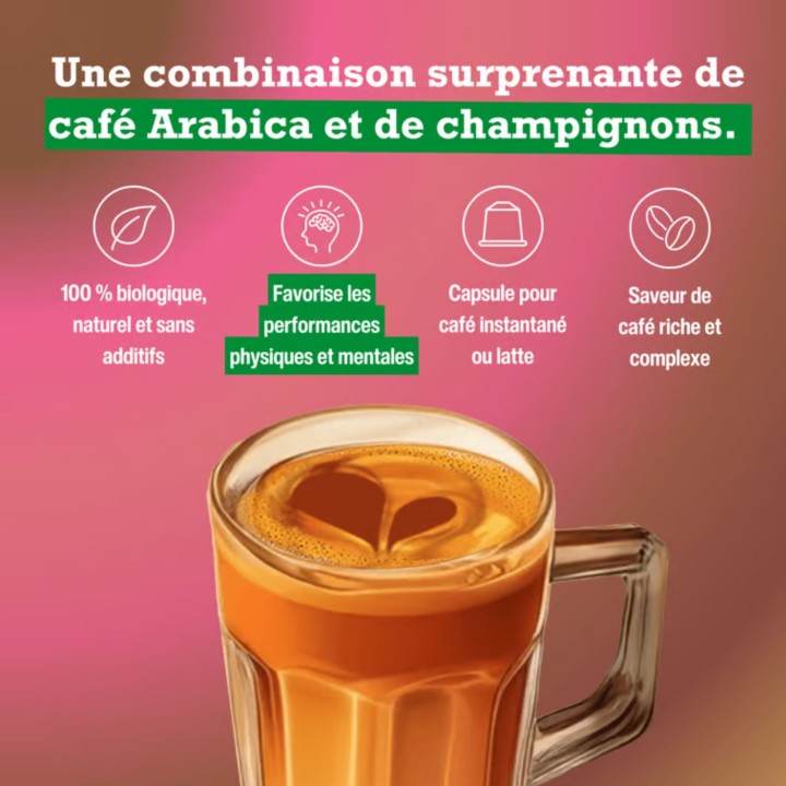 Mushroom Coffee Instantané Purasana – Café aux champignons | La Source
