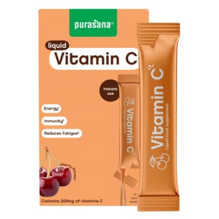 Vitamine C Liquide Purasana 15 Sticks 10ml | Énergie & Immunité | La Source