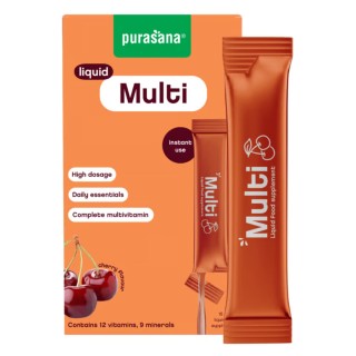 Multivitamine Liquide Purasana 15 Sticks 10ml | Vitalité & Énergie | La Source