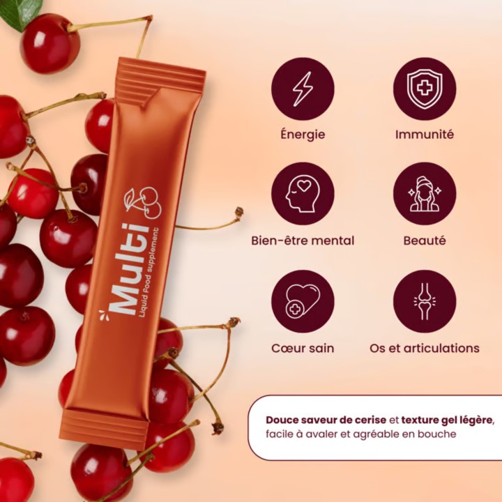 Multivitamine Liquide Purasana 15 Sticks 10ml | Vitalité & Énergie | La Source
