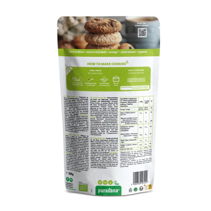 Mélange Biscuits Protéinés Purasana – Préparation Bio | La Source