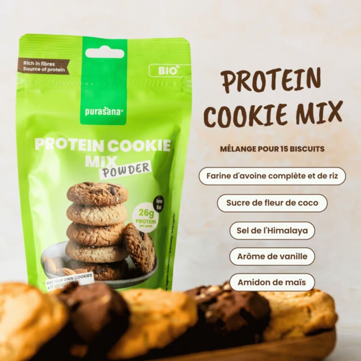 Mélange Biscuits Protéinés Purasana – Préparation Bio | La Source