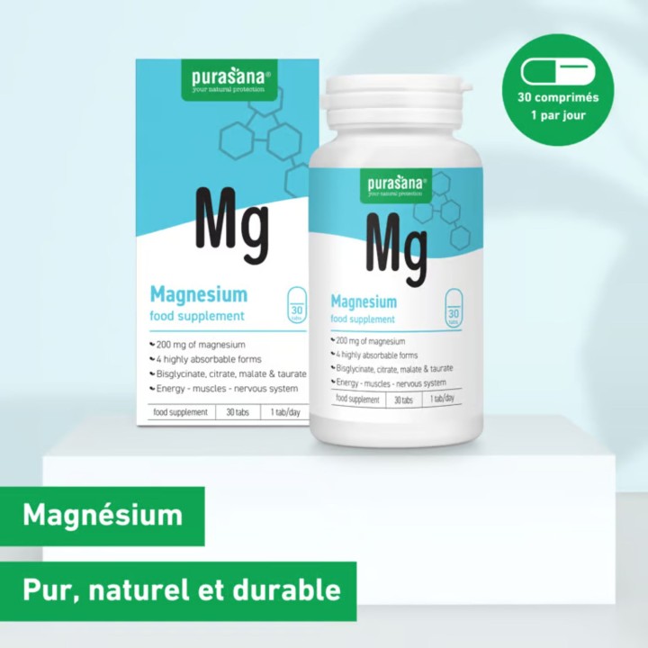 Magnésium 4 formes + Taurine & Vitamine B6 | La Source